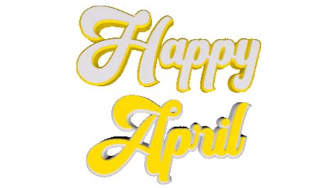 Happy April Sticker by OpticalArtInc. for iOS & Android | GIPHY