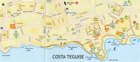 The village of Costa Teguise in Lanzarote