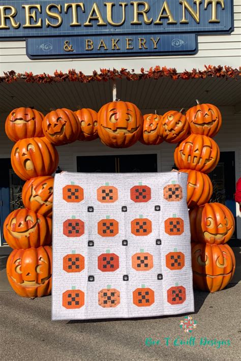 Pumpkin Quilt Pattern - Pumpkin Patched - Bre T Quilt Designs