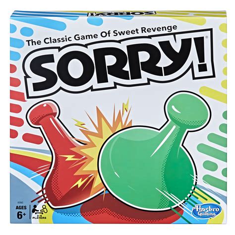 Sorry! Kids Board Game, Family Board Games for Kids and Adults, 2 to 4 ...