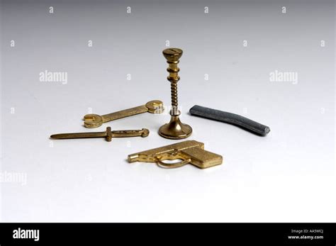 Cluedo Murder Weapons Stock Photo - Alamy