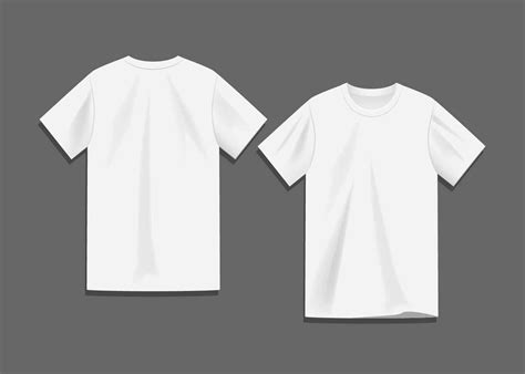 Vecteur de modèle de T-shirt blanc blanc - Téléchargez de l'art, des ...