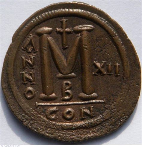 Follis (40 Nummi) - XII, Justinian I (527-565) - Byzantine Empire ...