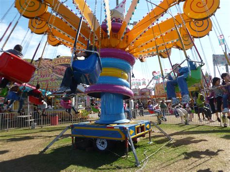 Carnival rides are always a big hit at festivals.