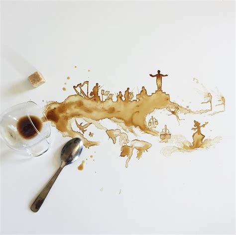 Coffee And Tea Turned Into Beautiful Art By Giulia Bernardelli | Bored ...