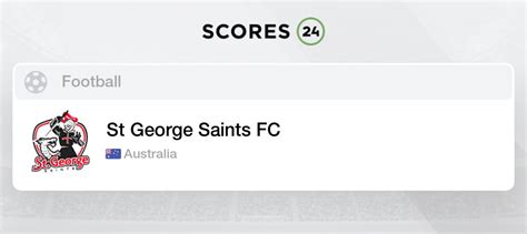 St George Saints FC Fixtures, Schedule and Live Results - Soccer, Australia