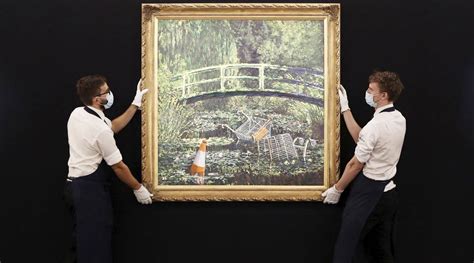 Banksy’s oil painting expected to fetch £5m at London auction | Art-and ...