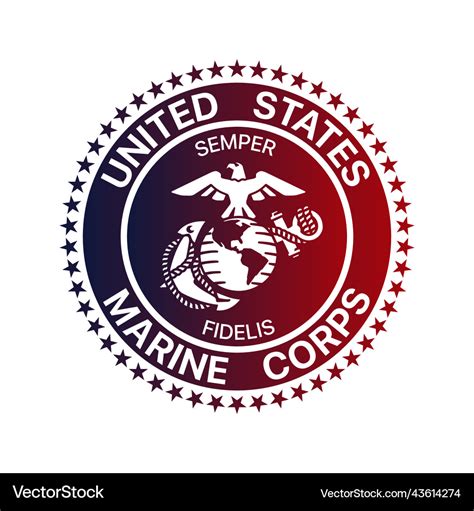 Logo of the united states marine corps Royalty Free Vector