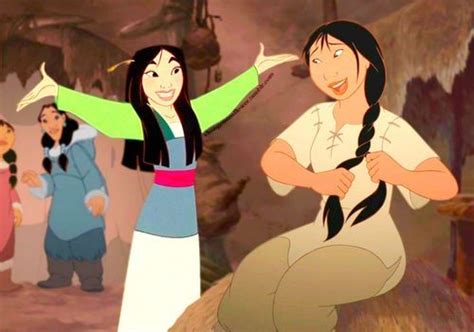 Mulan into Pocahontas. Disney crossover | Disney animated films, Disney ...