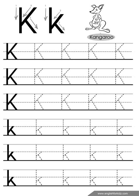 Letter K Worksheets, Flash Cards, Coloring Pages