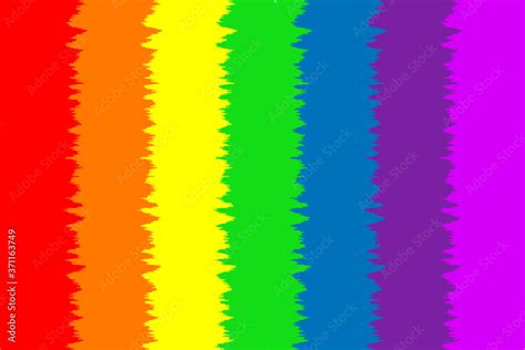 The seven primary colors of the rainbow are designed in vertical lines ...