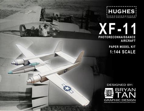 Hughes XF-11 Paper Model Kit by RocketmanTan on DeviantArt