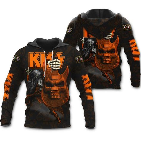 Kiss Rock Band Music 3d Zip Hoodie - Teeruto