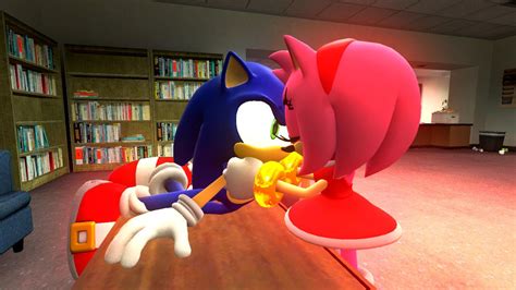 Sonic and Amy kiss by donutmario on DeviantArt