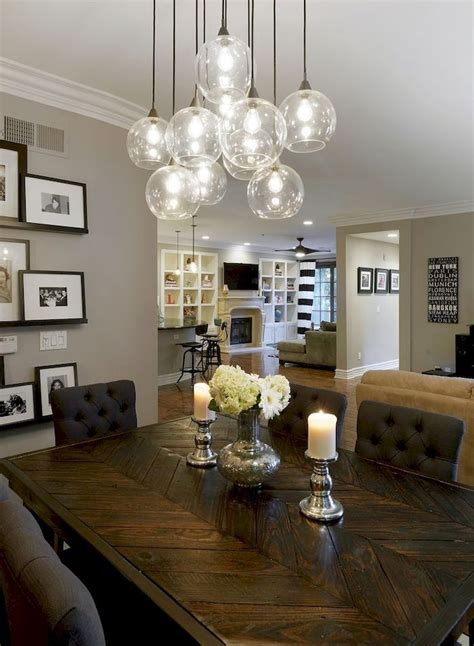 35 Amazing Dining Room Lighting Ideas for Big Family | Dining room ...