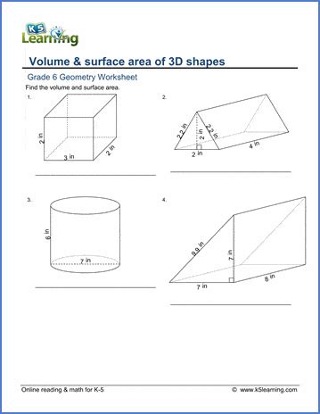 Sixth grade math worksheets - free & printable | K5 Learning