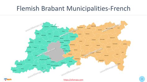 Belgium Flemish Brabant Map - OFO Maps