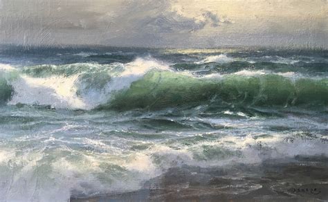 The Paintings of Donald Demers | Seascape, Painting, Ocean waves