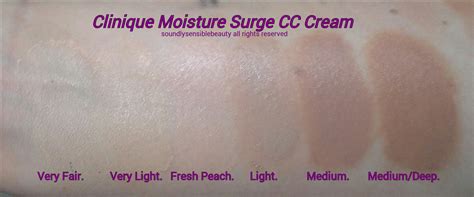 Clinique CC Cream Moisture Surge Hydrating Color Corrector SPF 30 ...