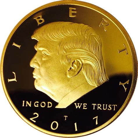 45 XXSLY Donald Trump Coin 2020 Präsident Gedenkmünze 10 vergoldete ...