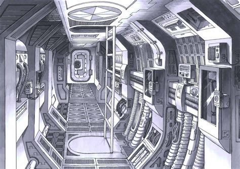 spaceship interior concept art | Concept Space Ship Design of a Modern ...