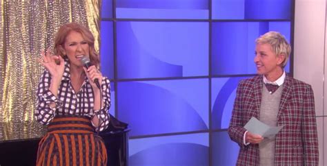 Watch: Celine Dion Belts Britney, Missy, & More Ballad-Style On 'Ellen ...