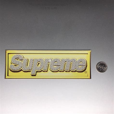 Supreme Bling Box Logo Sticker In the Spring Summer... - Depop