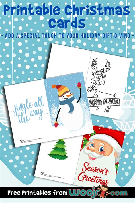 Printable Christmas Cards | Woo! Jr. Kids Activities