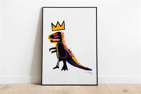 Jean Michel Basquiat Dino Print Basquiat Dinosaur Wall Art - Etsy Australia