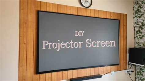 DIY Projector Screen making at home - YouTube