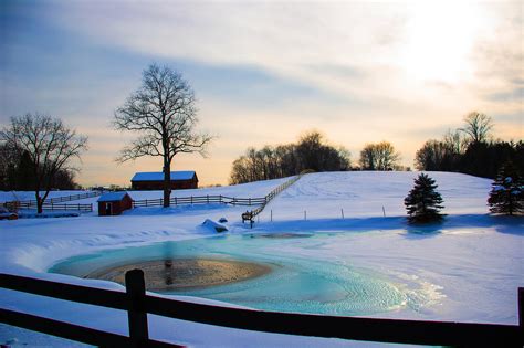 Frozen Pond Photograph by Mikaila Tiger - Fine Art America