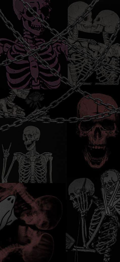 Skeleton aesthetic | Skeletons wallpaper aesthetic, Edgy wallpaper ...