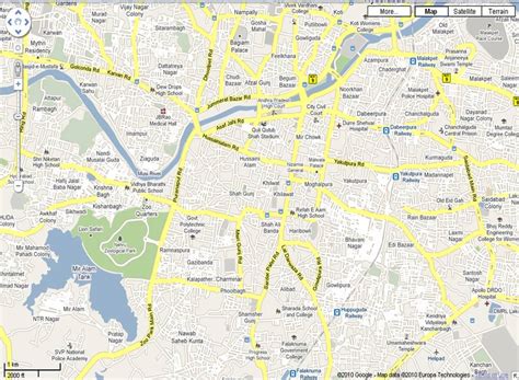 Hyderabad Old City Map - Hyderabad India Online