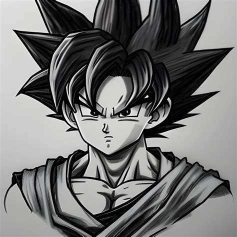 goku, Pencil Sketch - Arthub.ai