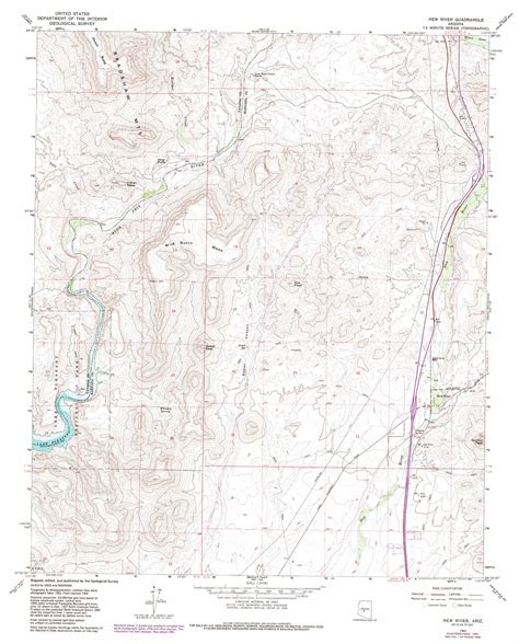 New River topographic map, AZ - USGS Topo Quad 33112h2