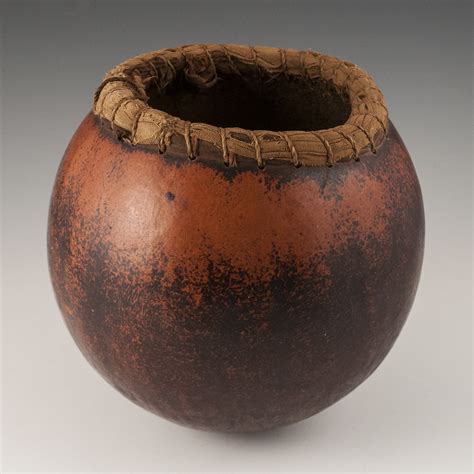 African Tribal Art - Calabash Container, Africa