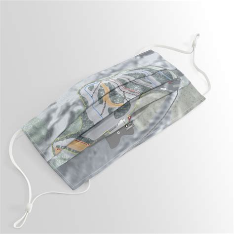 Mount Ski Gull Trail Map Face Mask by Mapsynergy | Society6