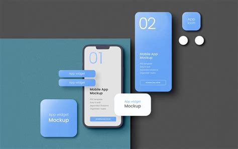 Mobile App Screen Mockup PSD #366322 - TemplateMonster