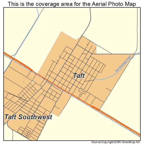 Aerial Photography Map of Taft, TX Texas