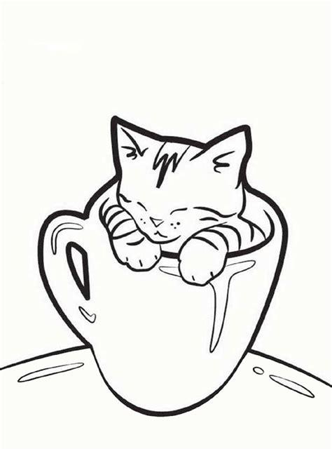 Free Printable Kitten Coloring Pages - Printable Templates