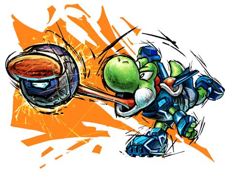 Yoshi Art - Mario Strikers: Battle League Art Gallery in 2022 | Super ...