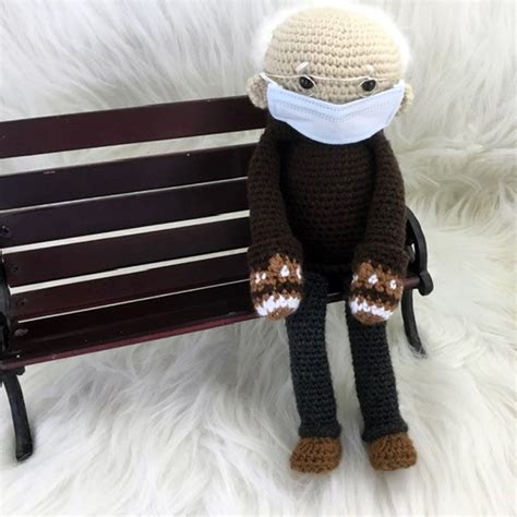 Crochet Bernie Sanders Doll With Chair-Bernie Sanders Crochet | Etsy