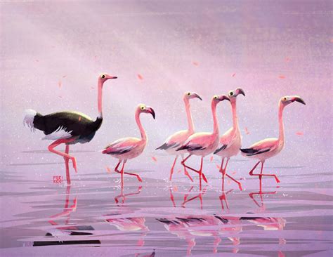 ArtStation - Flamingos