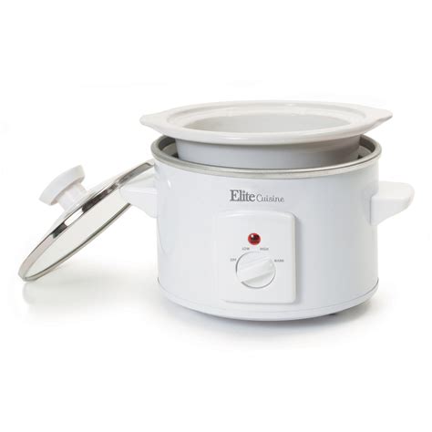 1.5Qt. Electric Slow Cooker with Glass Lid – Shop Elite Gourmet - Small ...