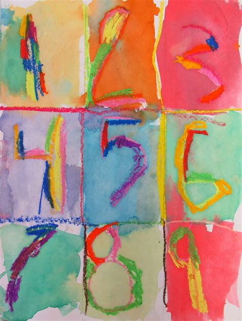 Miss M's Art Room: Kindergarten Number Painting