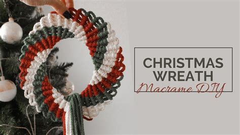 DIY Macrame Christmas Wreath. Christmas Decoration Ideas. X-Mas ...