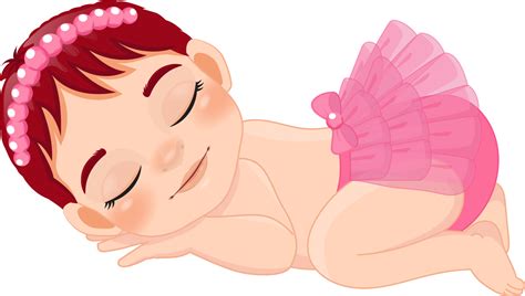 bebé niña dormido dibujos animados personaje 19836801 PNG