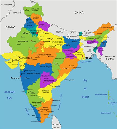 India Map - Guide of the World