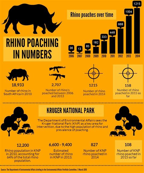 Infographic: Rhino Poaching Update – 2015 | Rhino poaching, Rhino ...