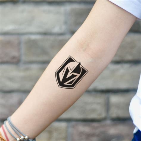 Vegas Golden Knights Temporary Tattoo Sticker - OhMyTat